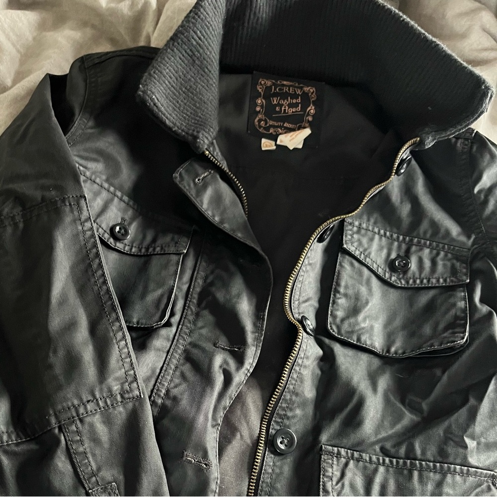 J Crew Washed and Aged Wax Jacket